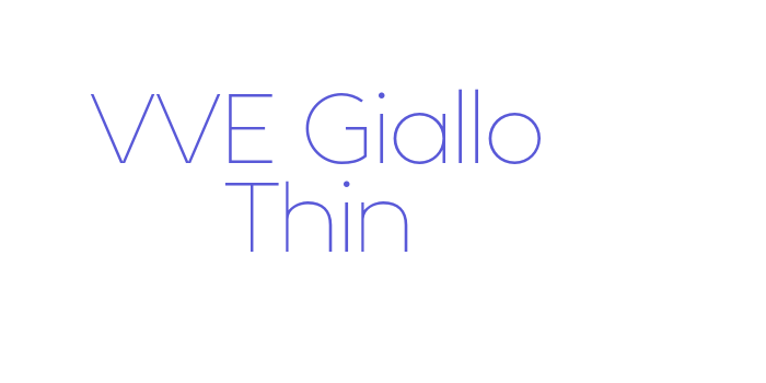 VVE Giallo Thin Font Download