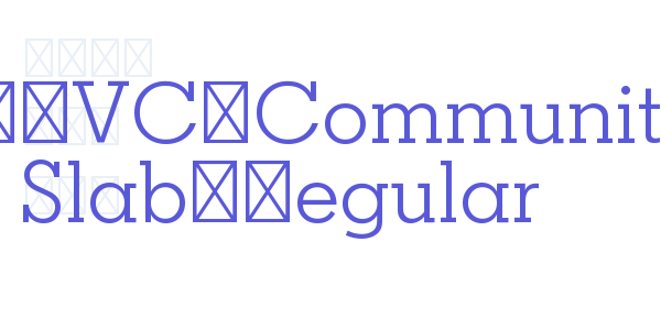 VVNQVC+Community Slab-Regular font free