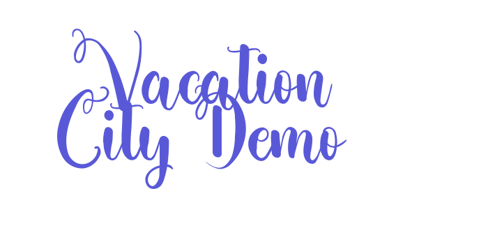 Vacation City Demo Font Download