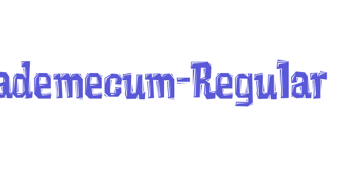 Vademecum-Regular Font Download