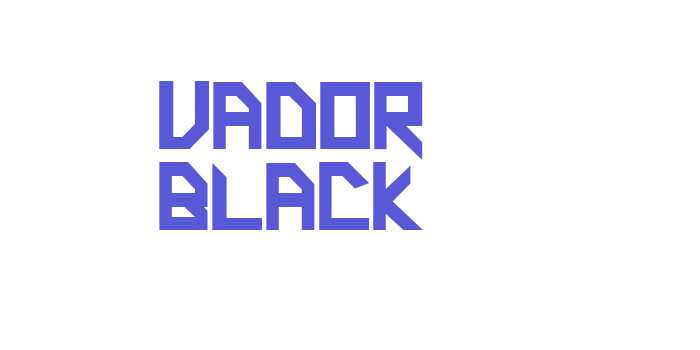 Vador Black Font Download