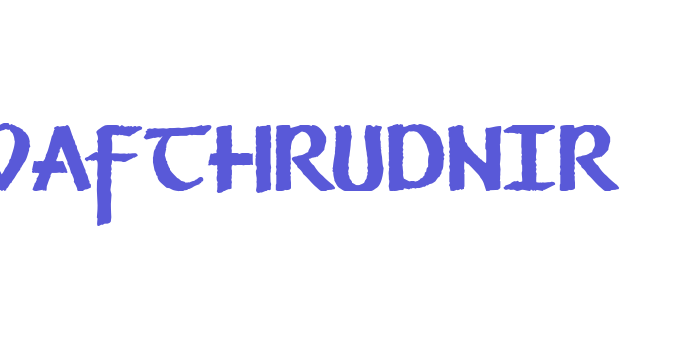 Vafthrudnir Font Download