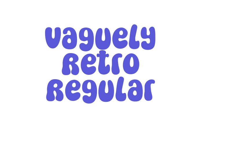 Vaguely Retro Regular Font Download