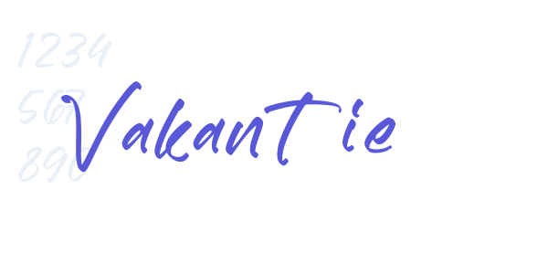 Vakantie font free