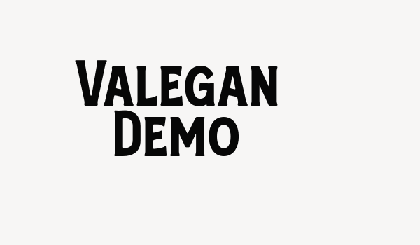 Valegan Demo Font