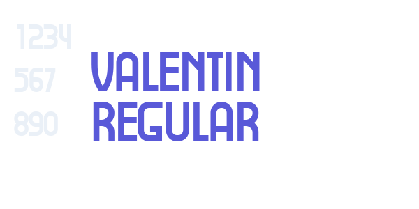 Valentin Regular font free