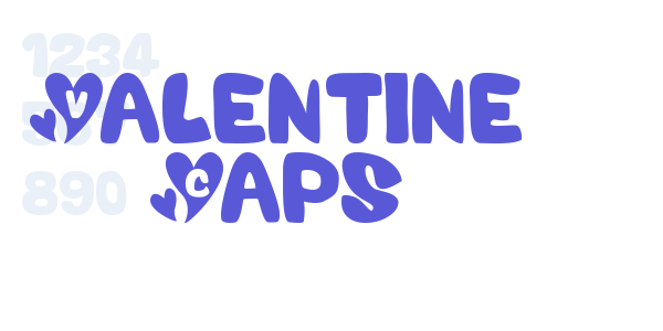 Valentine Caps font free