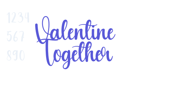 Valentine Together font