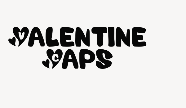 Valentine Caps Font