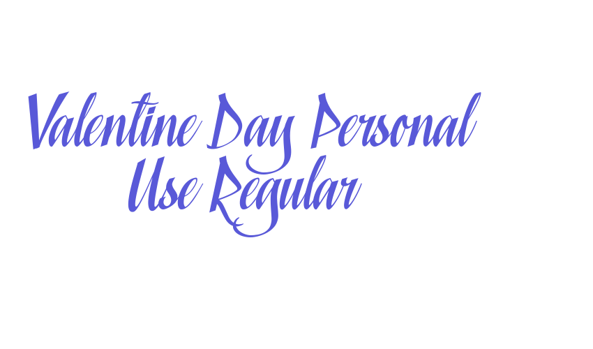 Valentine Day Personal Use Regular Font Download