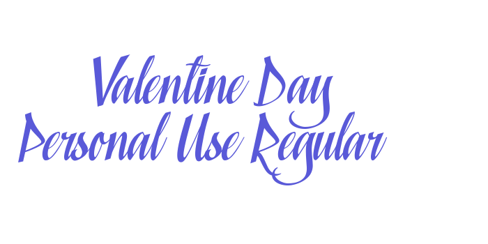 Valentine Day Personal Use Regular Font Download