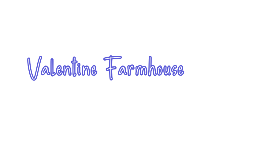 Valentine Farmhouse Font