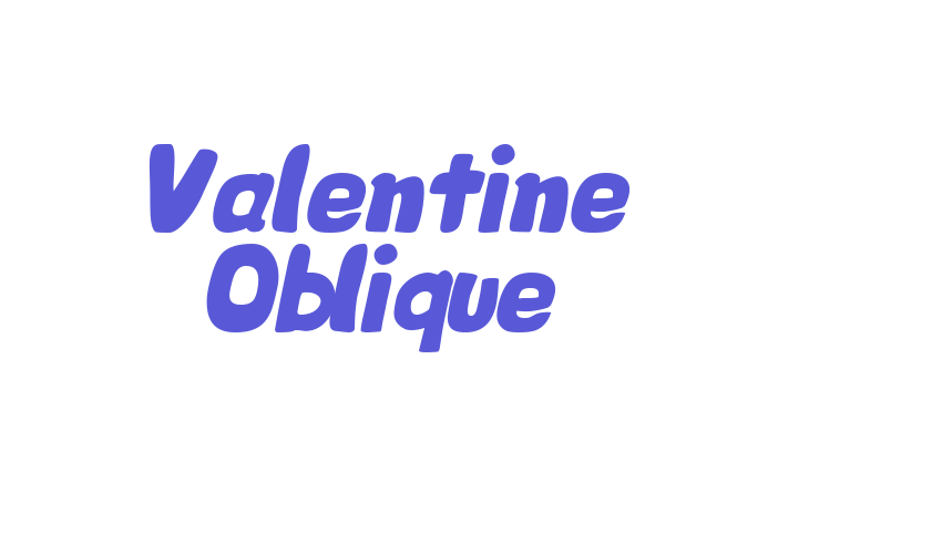 Valentine Oblique Font Download