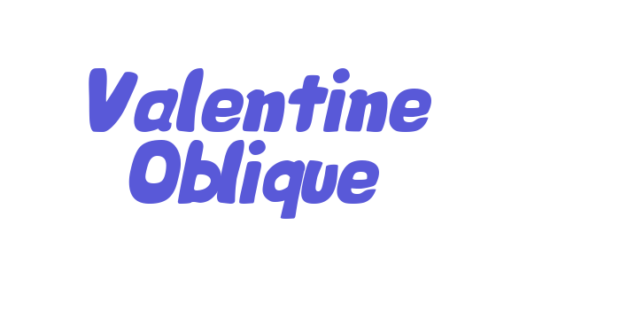 Valentine Oblique Font Download