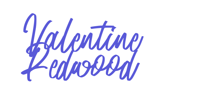 Valentine Redwood Font