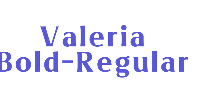 Valeria Bold-Regular Font Download