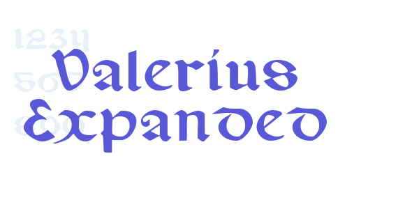 Valerius Expanded font free