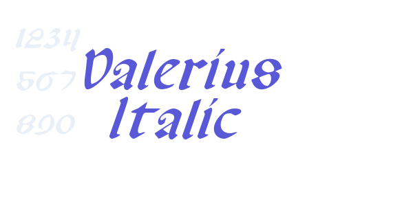 Valerius Italic font