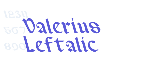 Valerius Leftalic font free