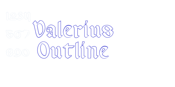 Valerius Outline font free