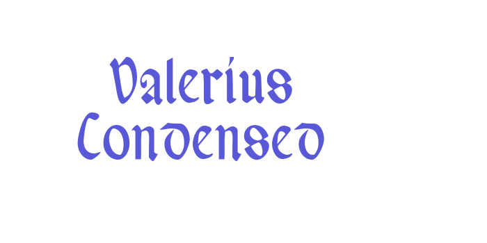 Valerius Condensed Font Download