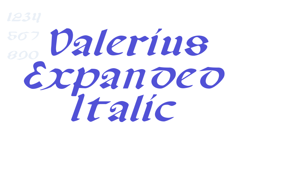 Valerius Expanded Italic-font-download