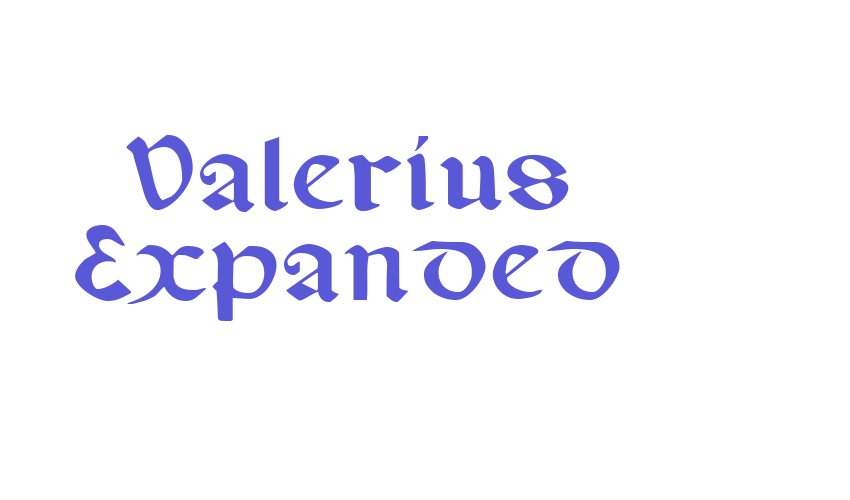 Valerius Expanded Font Download