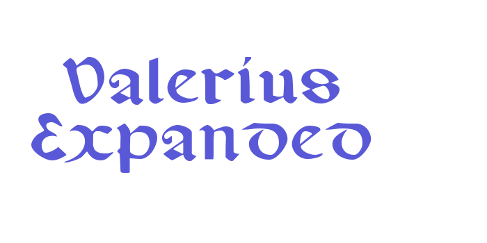 Valerius Expanded Font Download