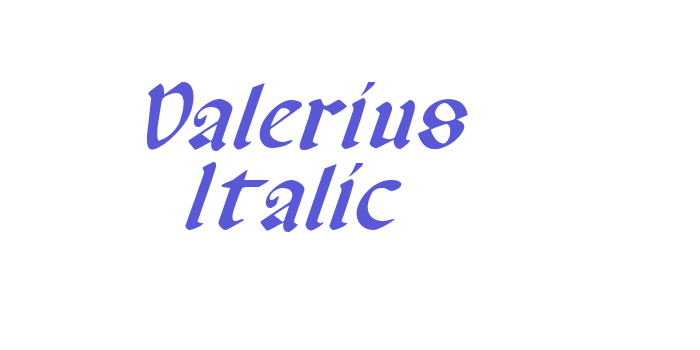 Valerius Italic Font Download