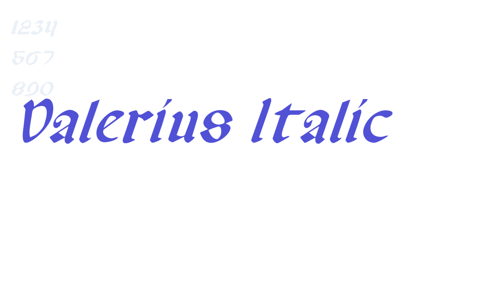 Valerius Italic-font-download