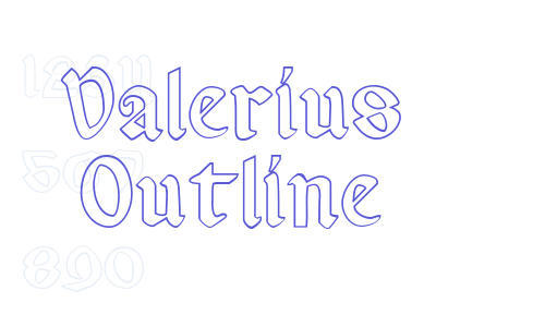 Valerius Outline Font Download