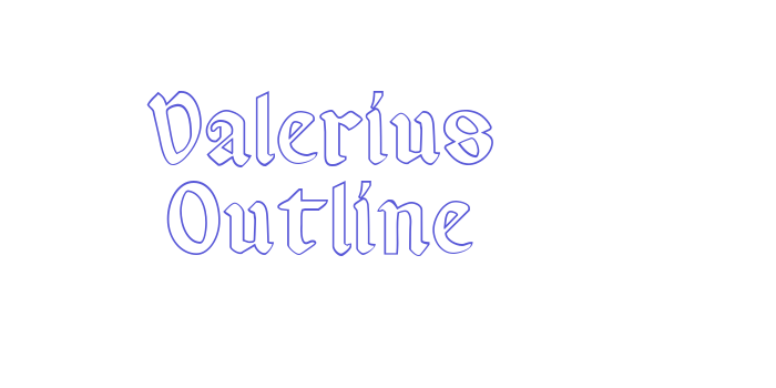 Valerius Outline Font Download