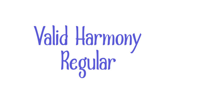 Valid Harmony Regular Font Download