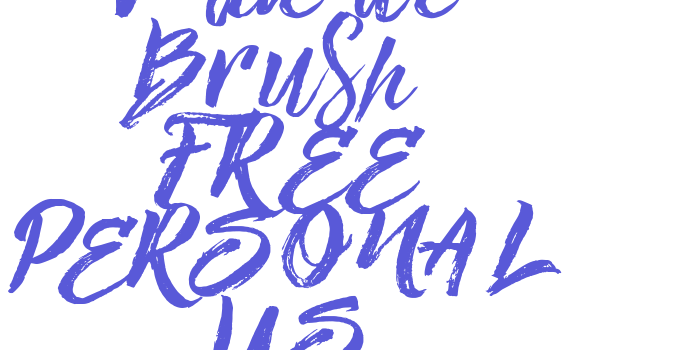 Valiente Brush FREE PERSONAL US Font