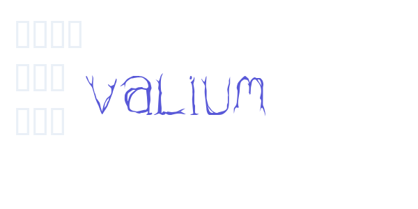 Valium font free