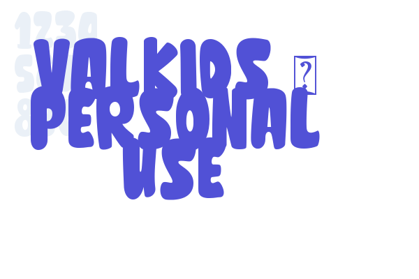 Valkids – Personal use
