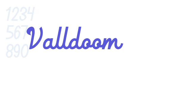 Valldoom font free