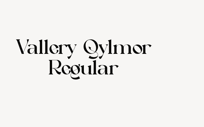 Vallery Qylmor Regular Font