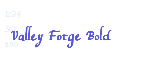 Valley Forge Bold font free