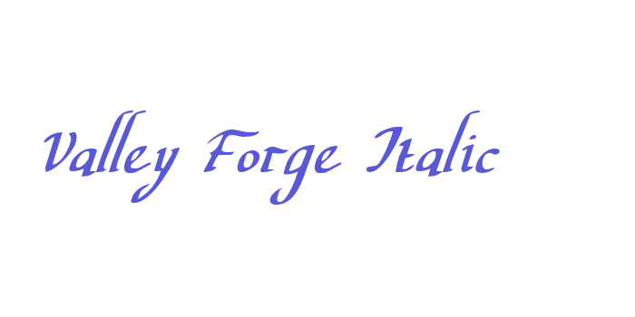 Valley Forge Italic Font Download