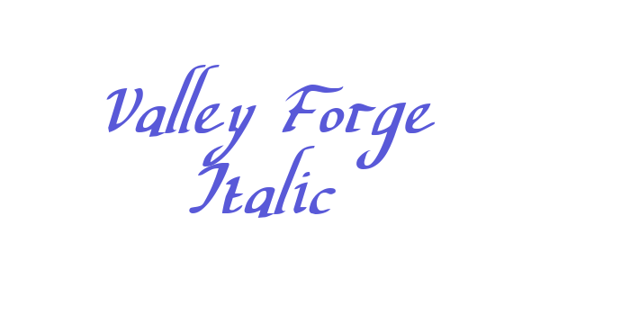 Valley Forge Italic Font