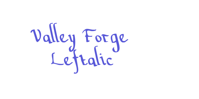 Valley Forge Leftalic Font Download