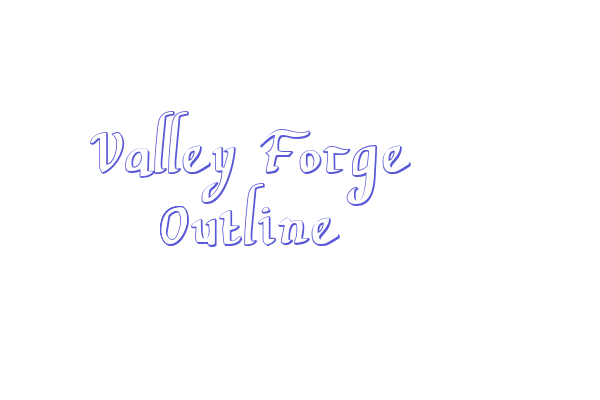 Valley Forge Outline Font