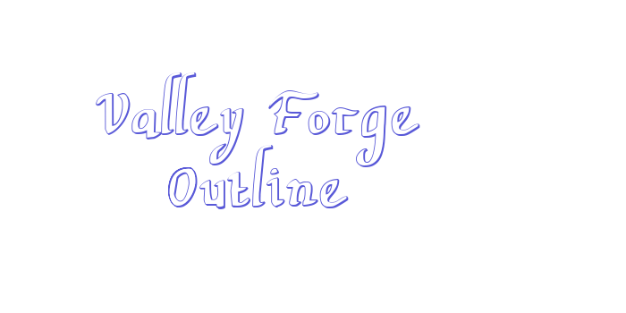 Valley Forge Outline Font Download