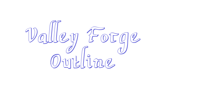 Valley Forge Outline Font