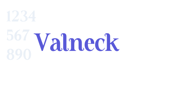 Valneck font free