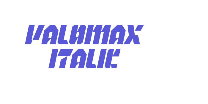 Valomax Italic Font Download