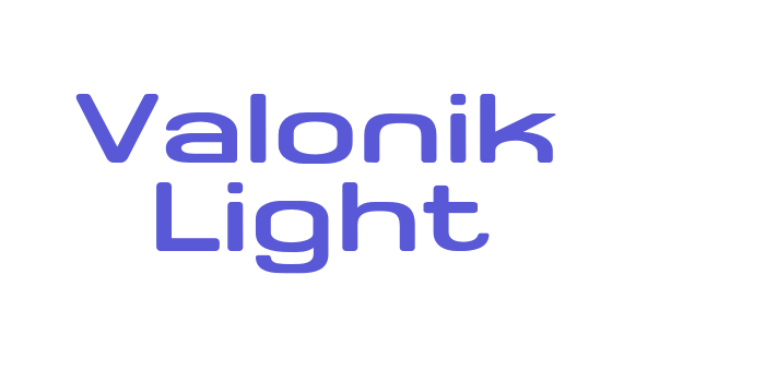 Valonik Light Font Download