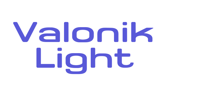 Valonik Light Font