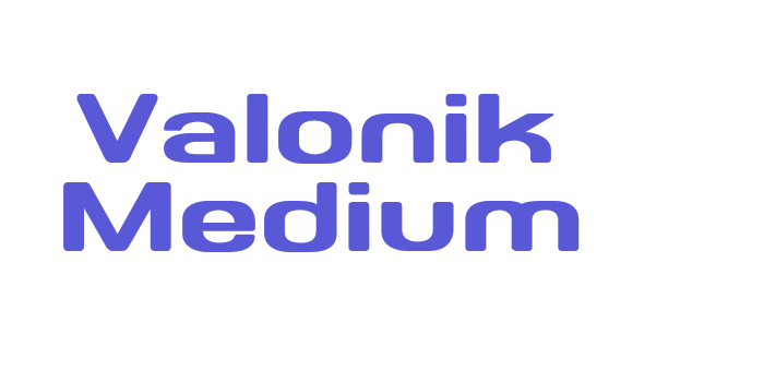 Valonik Medium Font Download